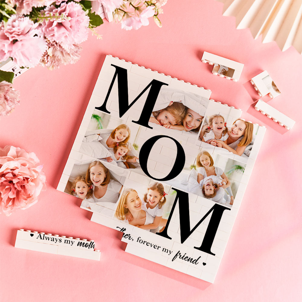 Always My Mother Forever My Friends - Personalized Mother Photo Building Block Puzzle