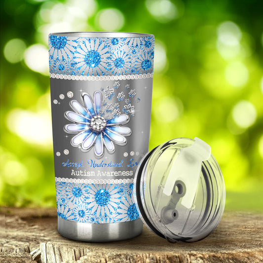 Accept Understand Love Autism Awareness Tumbler 0622