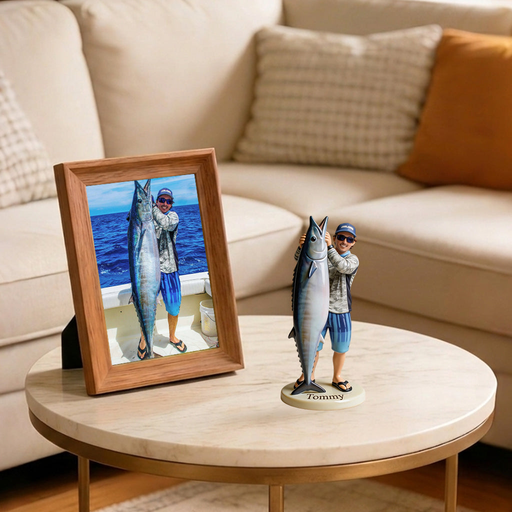 Custom Real 3D Figure From Any Photo - Personalized Fishing Premium 3D Figurine