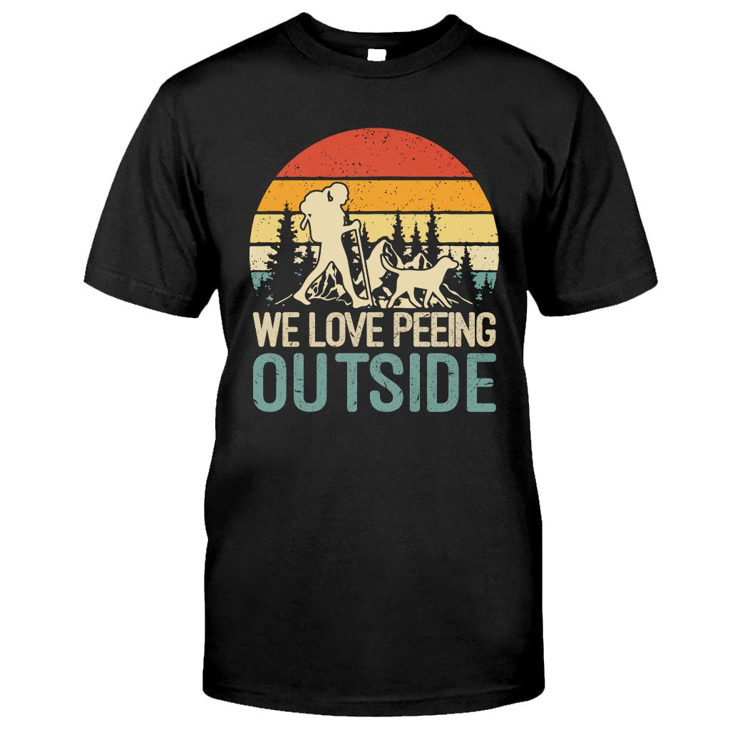I Love Peeing Outside - Personalized Hiking T-shirt & Hoodie