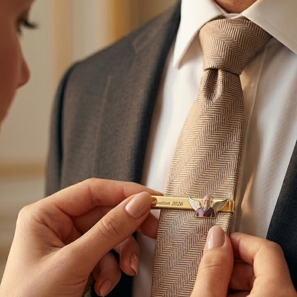I'm Always With You - Personalized Memorial Tie Clip