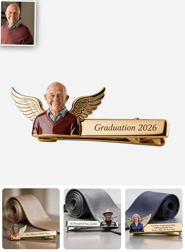 I'm Always With You - Personalized Memorial Tie Clip
