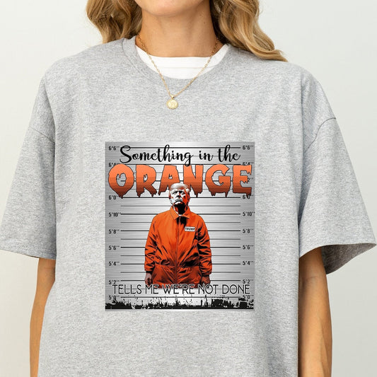 Funny Donald Trump Shirt, Republican Gifts, Trump 2024 Shirt, President 2024 Shirt, Trump Tee Something In The Orange, Trump Never Surrender T-shirt & Hoodie