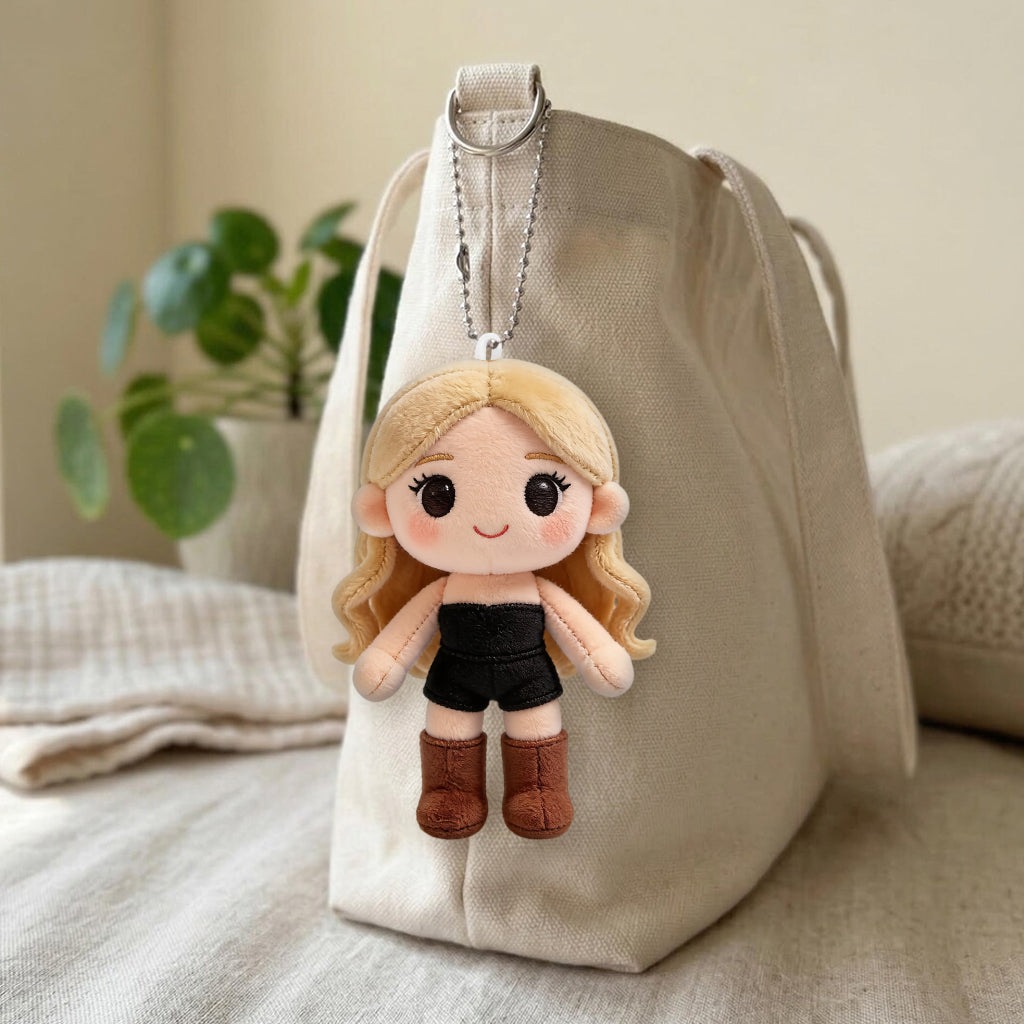 Just A Girl Who Loves Travelling - Personalized Travelling Plush Keychain