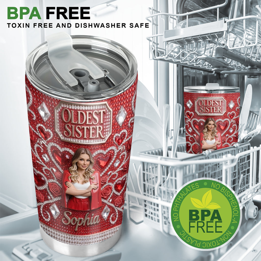 Custom Any Photo - Personalized Sibling Tumbler