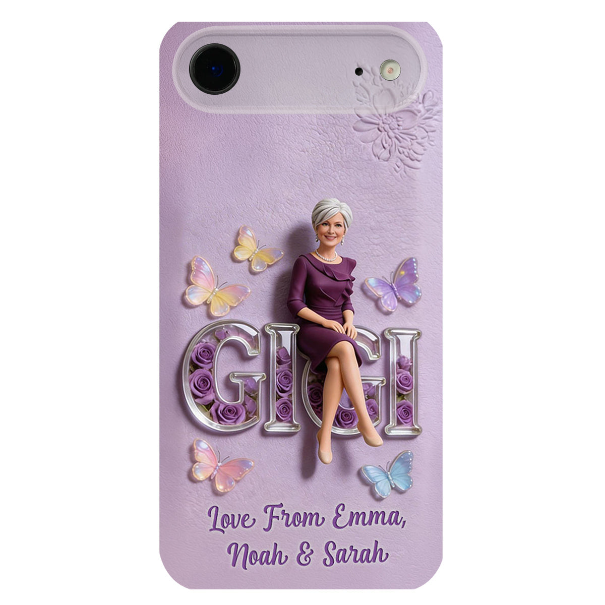 Custom Any Photo - Personalized Mother 3D Embossed Leather Phone Case