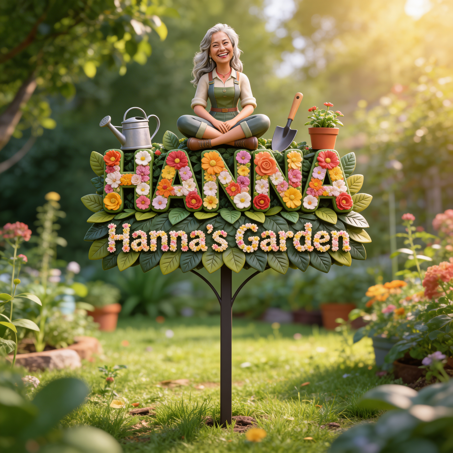 Gardening Lovers Gift - Personalized Gardening Acrylic Garden Sign/ Acrylic Plaque Sign