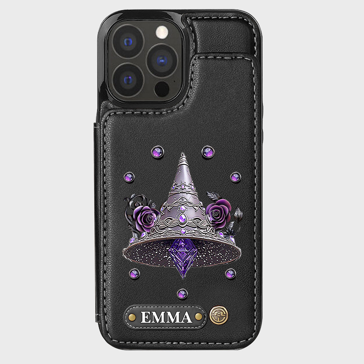 Beautiful Witch Hat - Personalized Witch Wallet Phone Case
