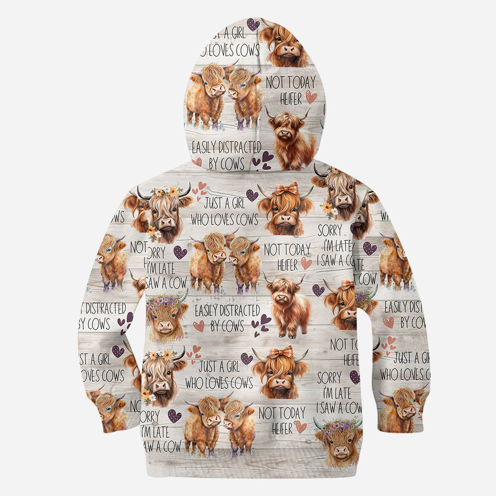 Just A Girl Who Loves Highland Cows - Personalized Highland Cow All Over Shirt