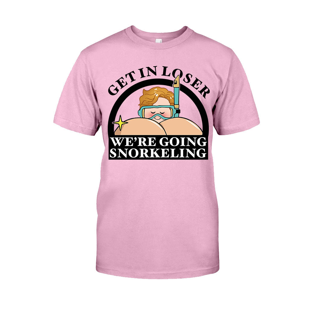 Get In Loser Funny Snorkeler - Personalized Scuba Diving T-shirt And Hoodie