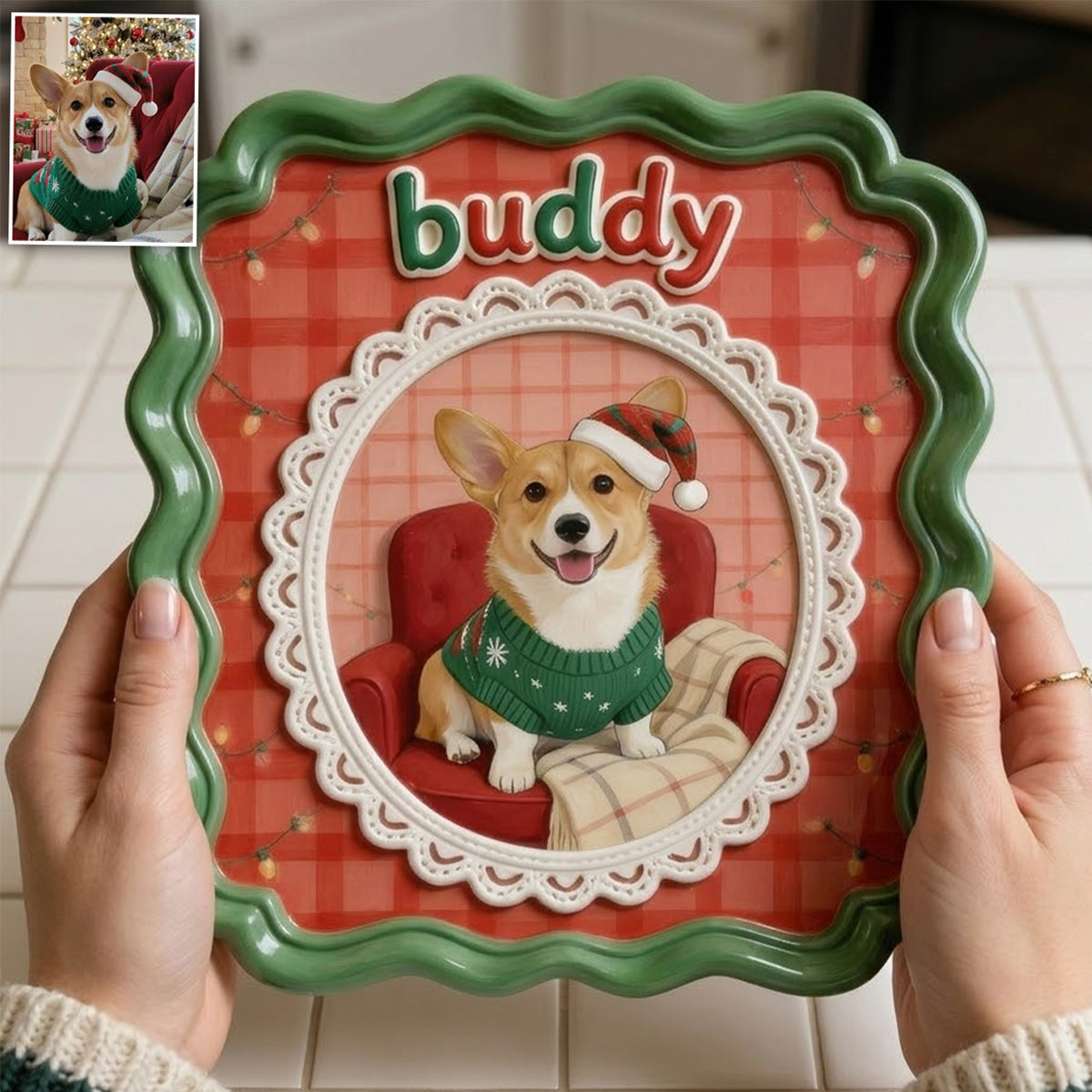 Custom Pet Potrait - Personalized Dog 2 Layered Wood Sign / Wood Plaque