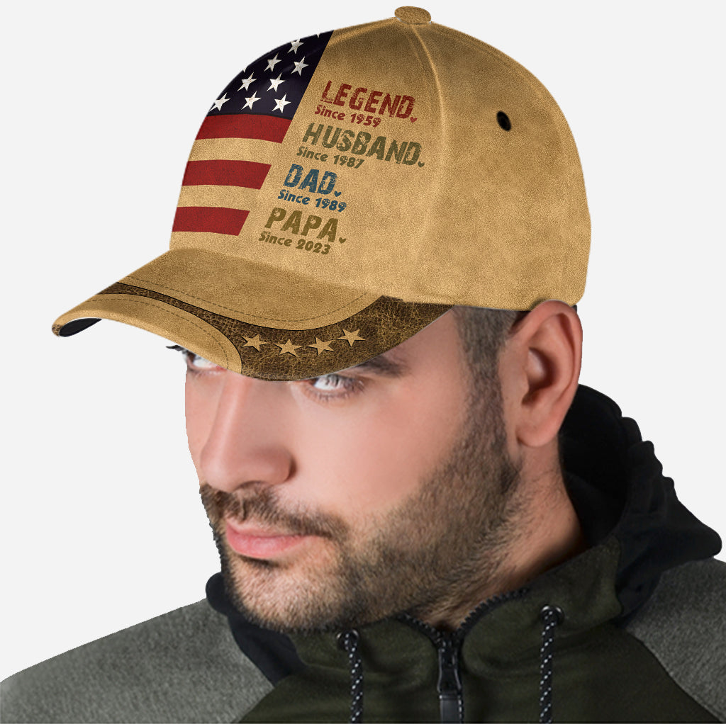 Legend Dad Father - Personalized Father Classic Cap