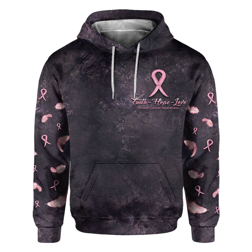 Faith Hope Love Breast Cancer Awareness All Over T-shirt and Hoodie