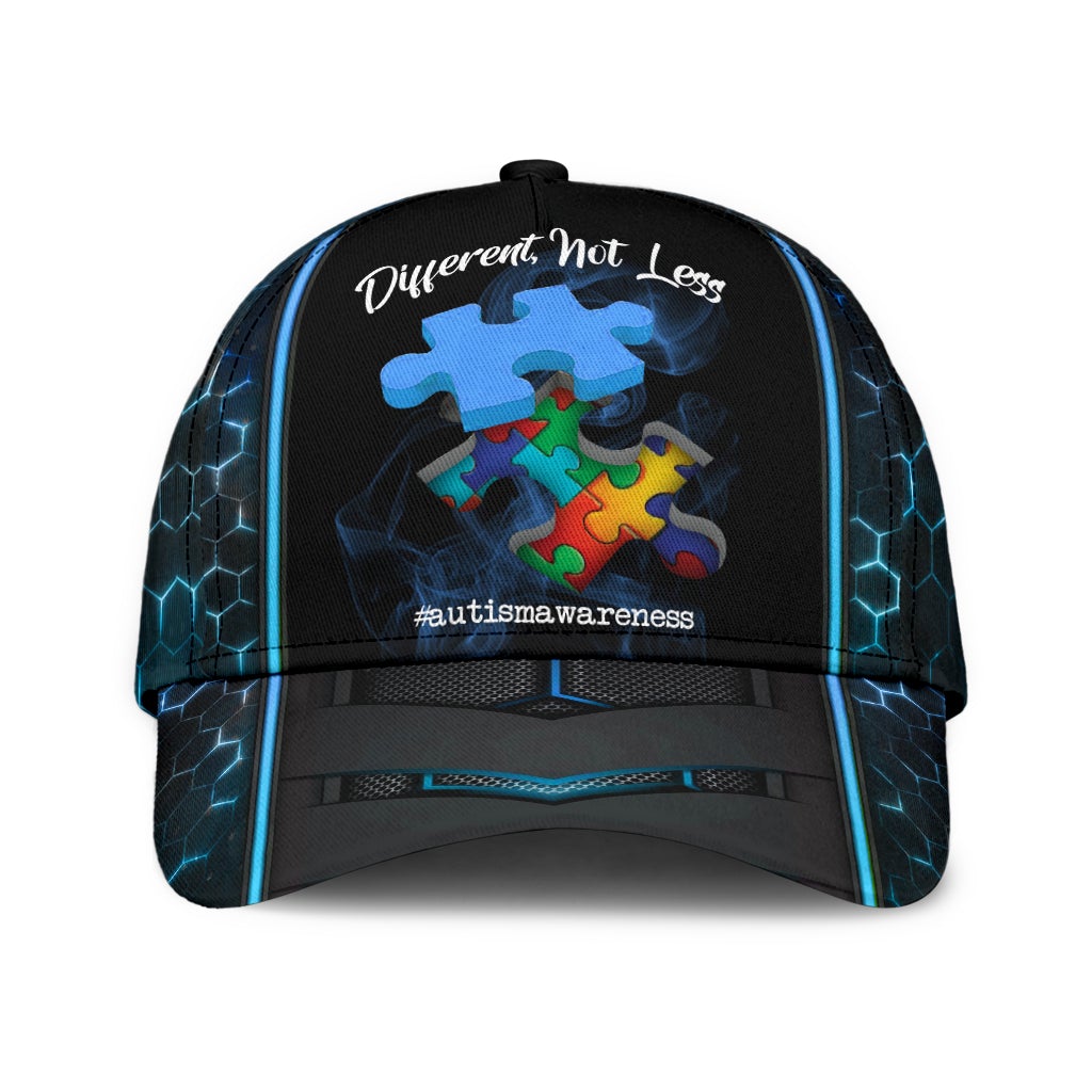 Autism Wareness Different Not Less - Autism Awareness Classic Cap 0921