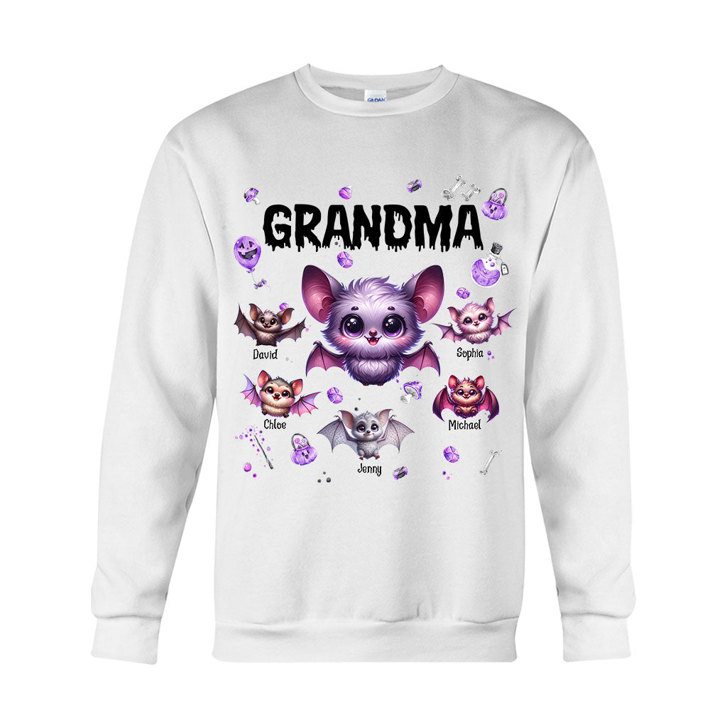 Grandma Of Littel Monsters - Personalized Grandma T-shirt And Hoodie