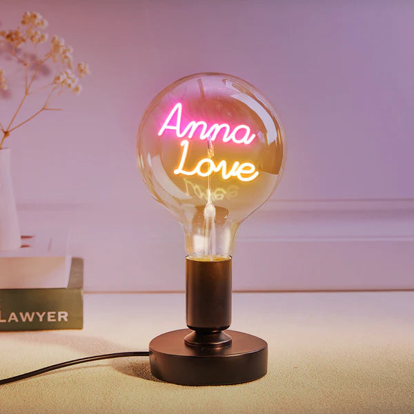 Any Name Light Bulbs - Personalized Any Name Light Bulbs Lamp