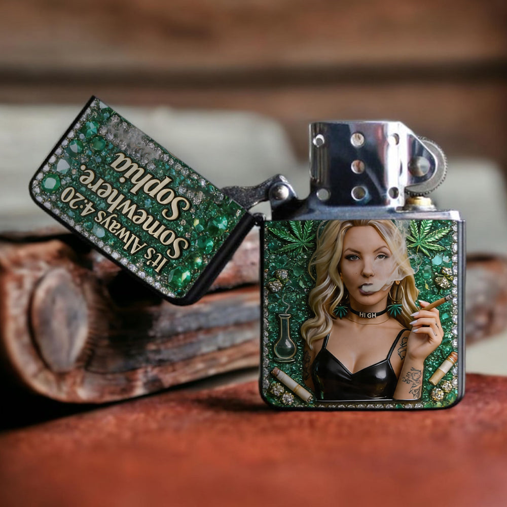 Cannabis Enthusiast, Custom From Any Photo - Personalized Weed Lighter