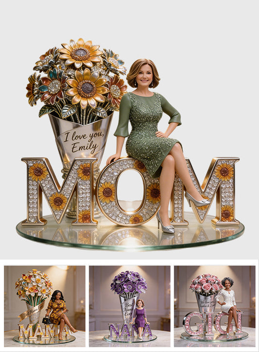 Custom Any Photo, Best Gift For Mom, Grandma - Personalized Mother Custom Shaped Acrylic Plaque