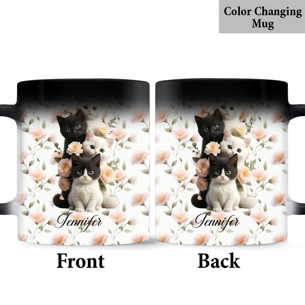 Cute Kittens - Personalized Cat Mug