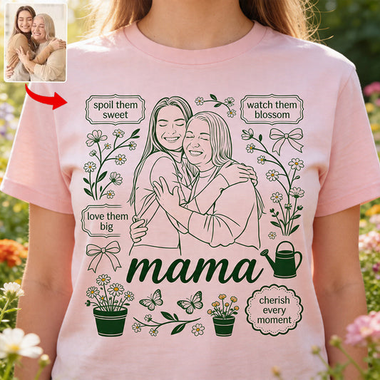 Cottagecore Floral Mama - Personalized Mother All Over Shirt