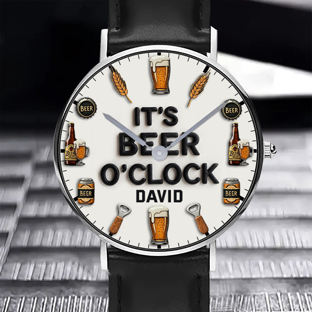 It's Beer Time - Personalized Beer Hand Watch