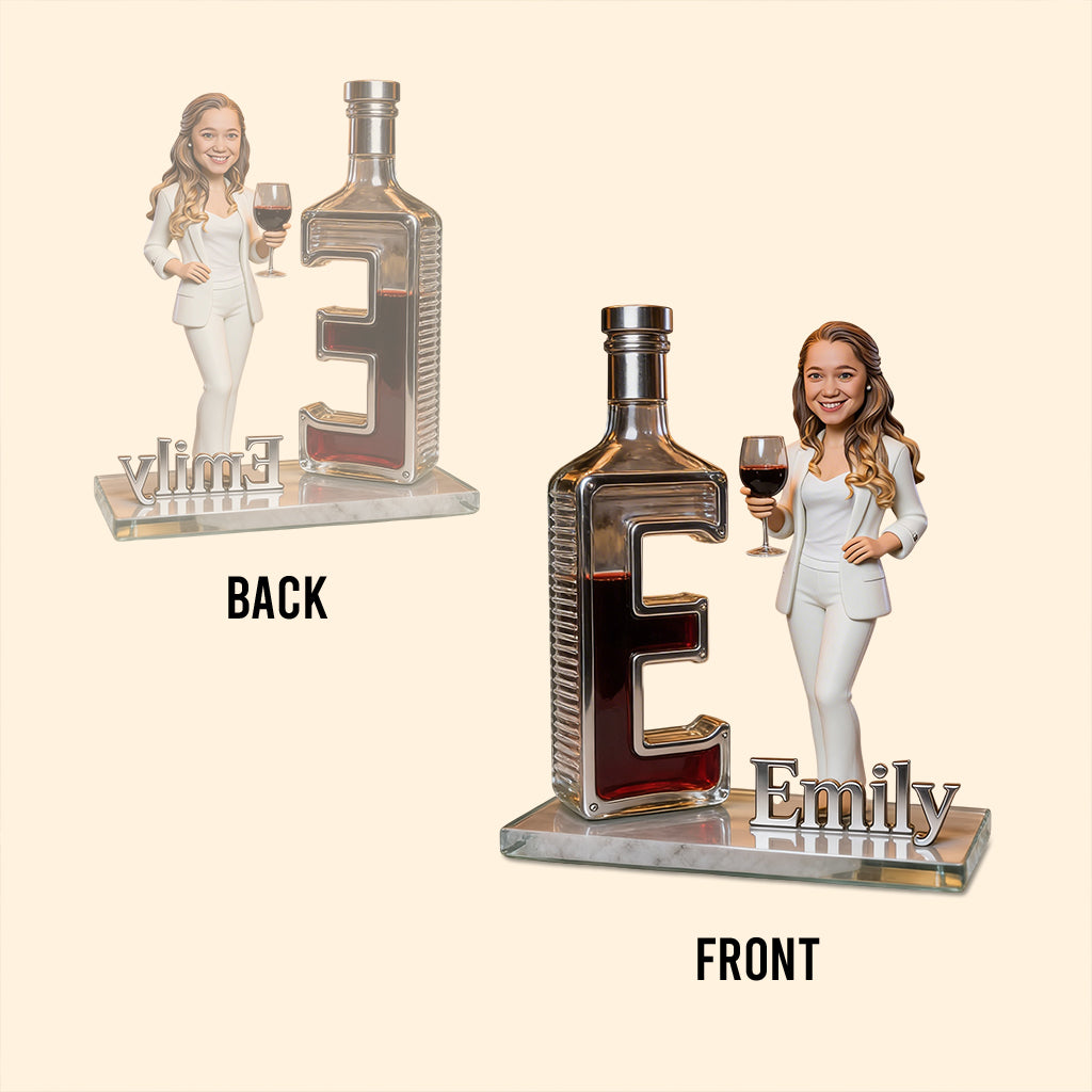 Any Alcohol, Wine, Cocktail Martini, Beer,... - Personalized Wine Custom Shaped Acrylic Plaque