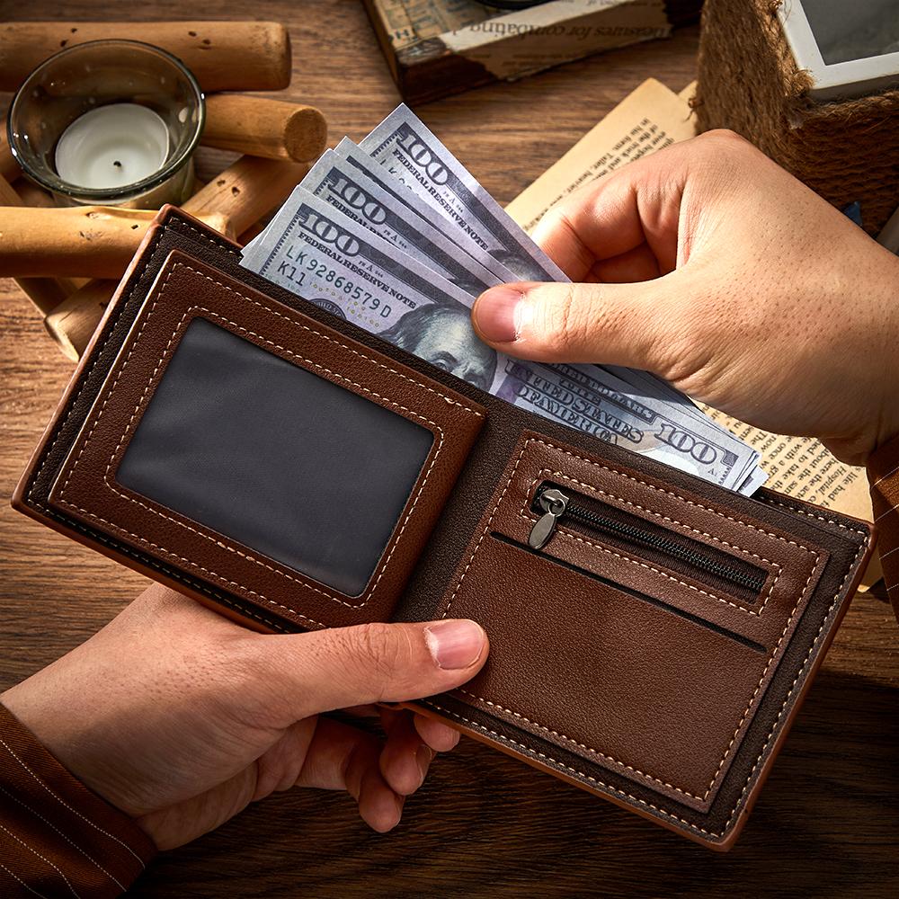 Any Photo - Personalized Photo Wallet Bronzing Simplicity