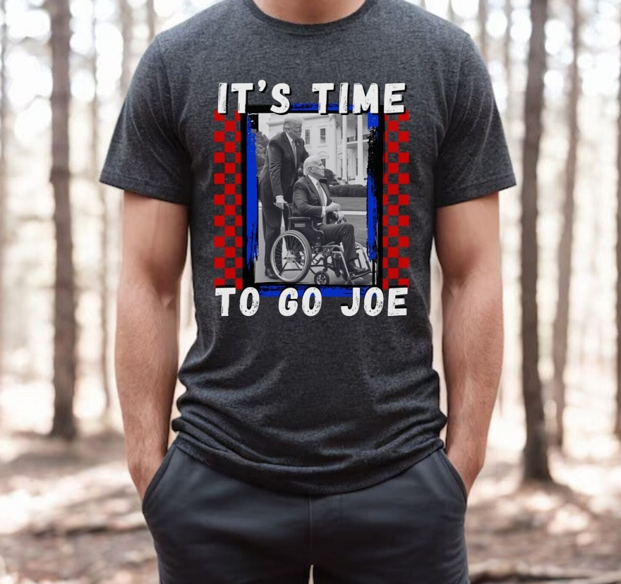 It's Time To Go Joe Shirt, Trump 2024 Tshirt, Funny Trump Shirts, Maga 45 47, Take America Back, Joe Wheelchair Meme, Republican Mens Gift T-shirt & Hoodie