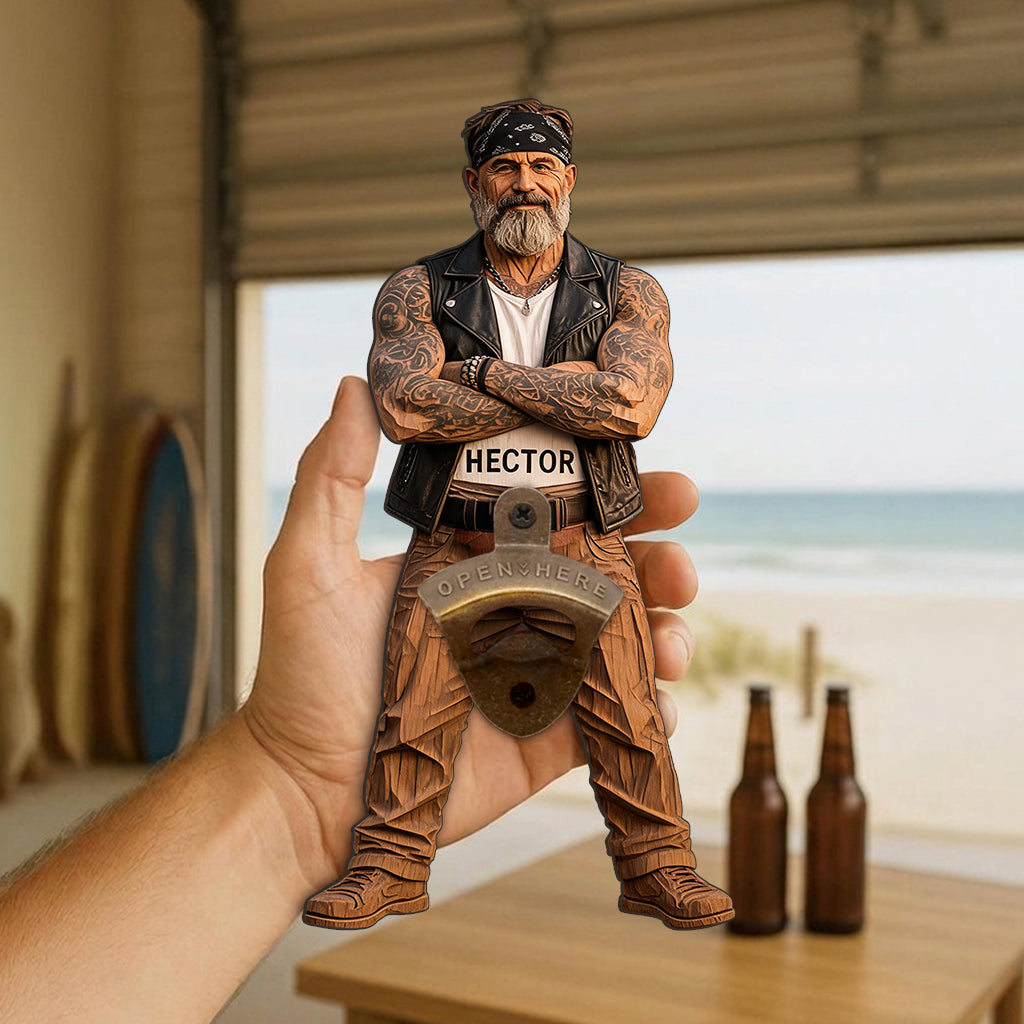 Any Photo Open Here - Personalized Beer Wall Bottle Opener