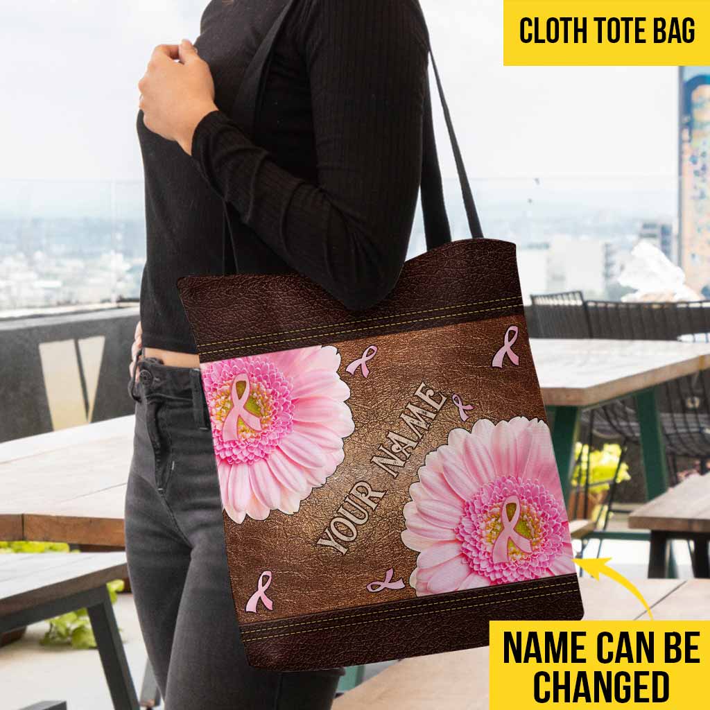 Faith Hope Love - Breast Cancer Awareness Personalized Tote Bag