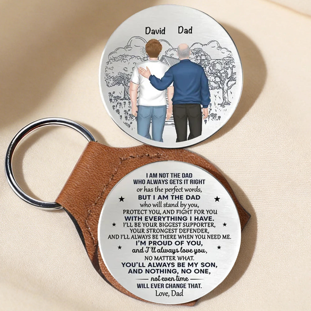Pocket Hug Personalized Gift from Dad to Son, Proud of You Message, Everyday Carry Love Token Keepsake
