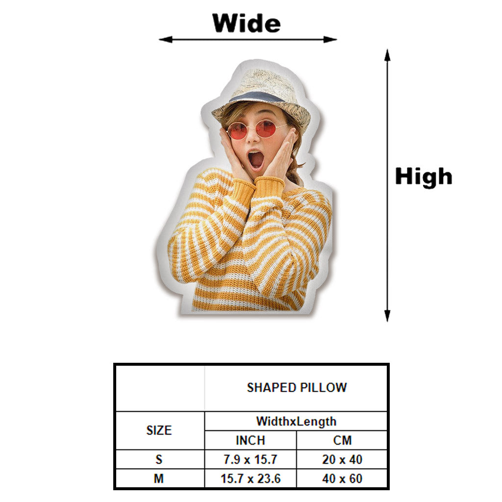 Custom Photo Humanoid - Personalized Aunt Shaped Pillow