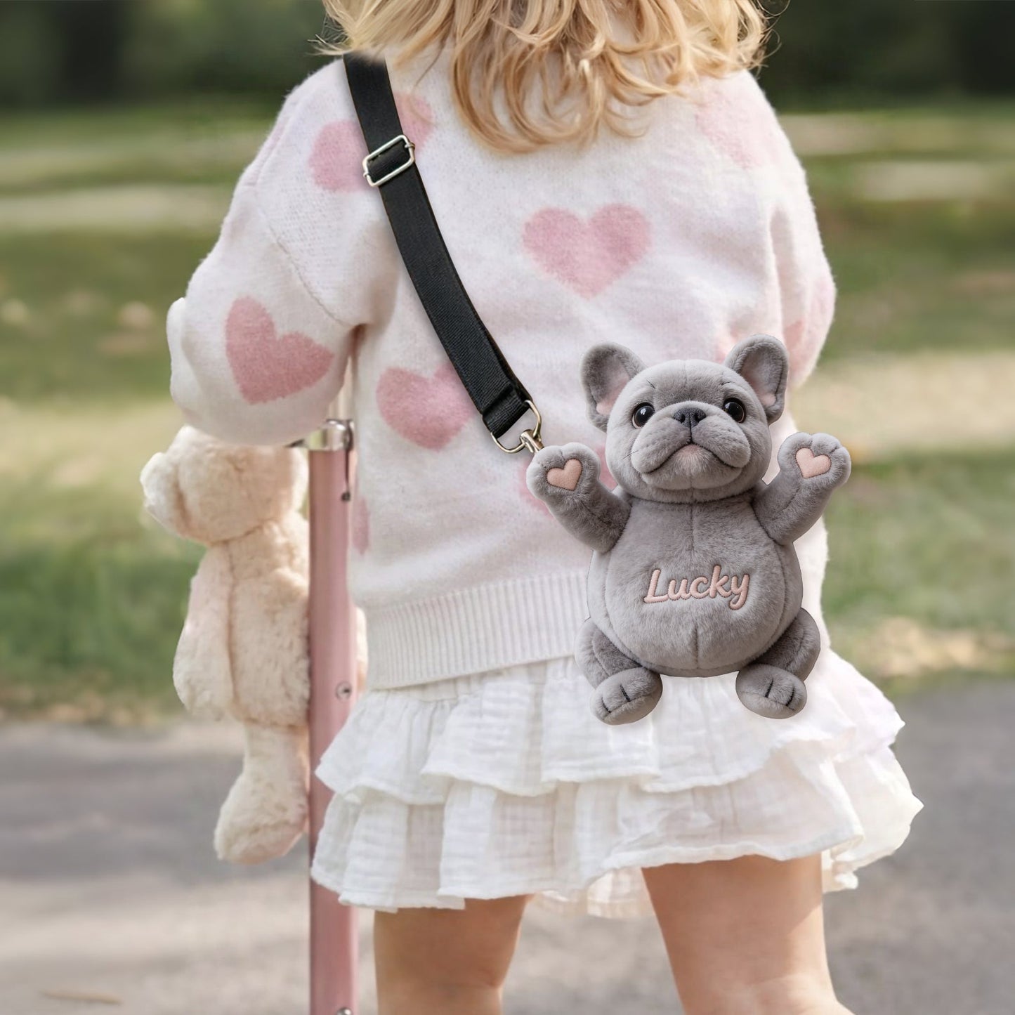 Custom Any Pet Photo - Personalized Dog Plush Crossbag