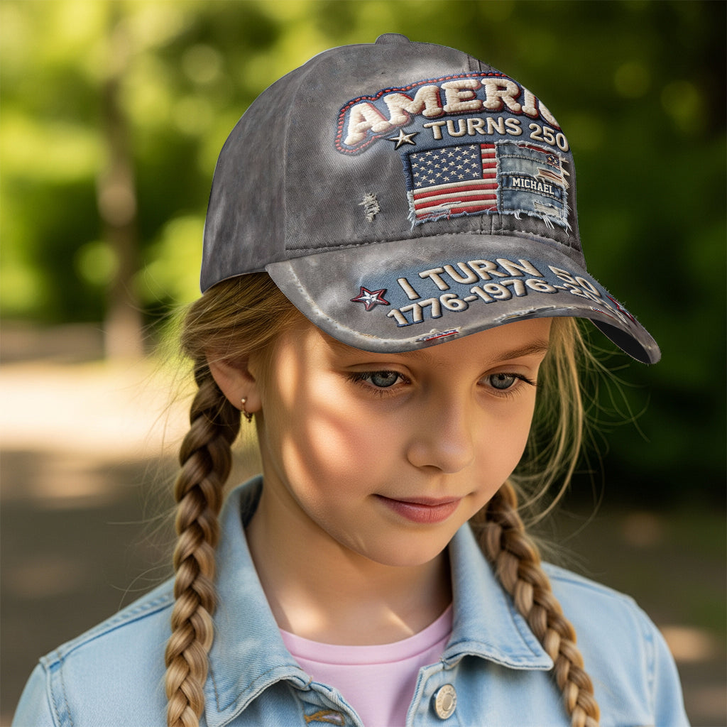 Birthday Patriotic 4th of July Gift - Personalized Birthday Classic Cap