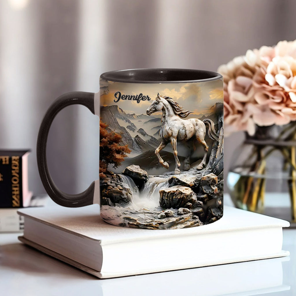 Beautiful Horse - Personalized Horse Accent Mug