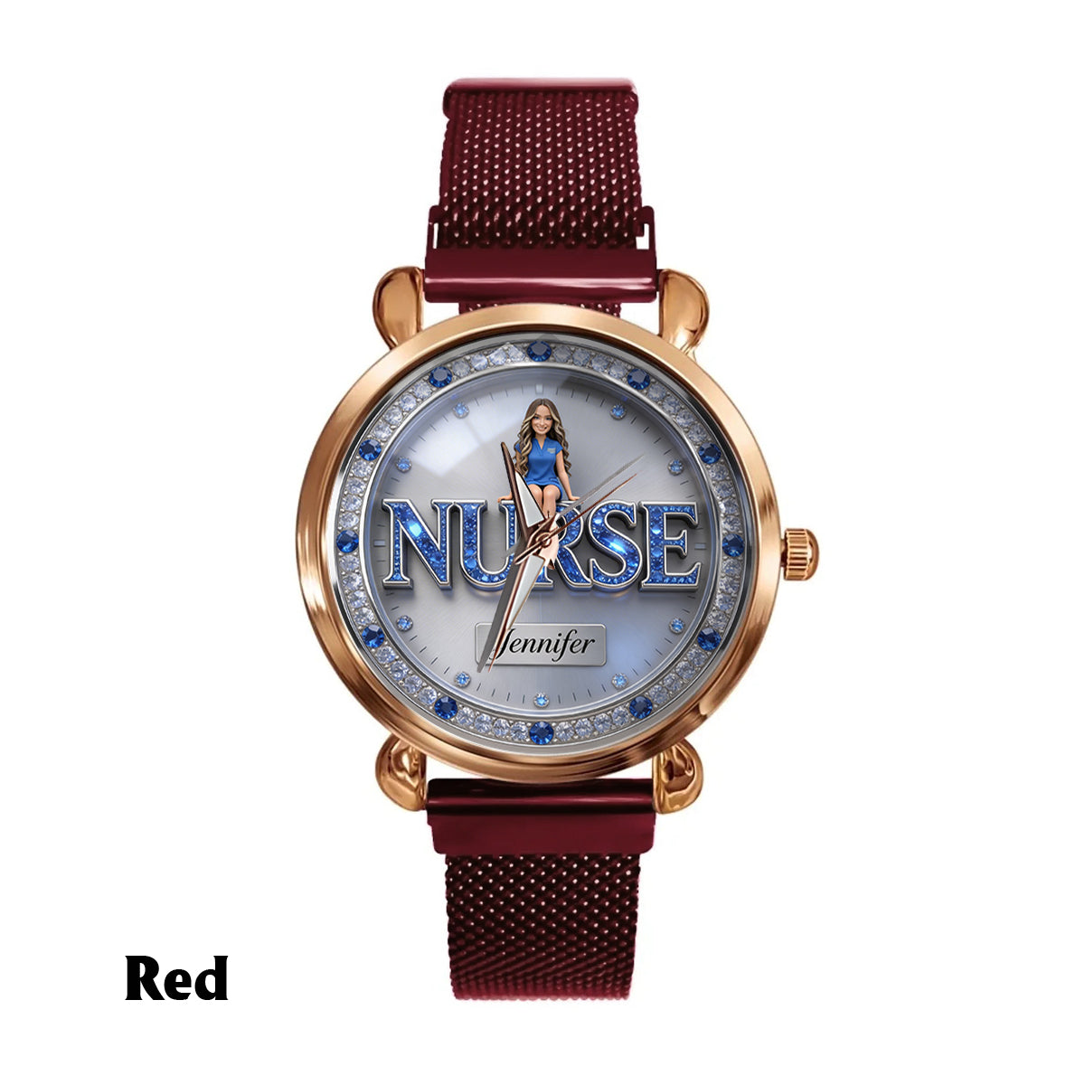 Custom Any Photo - Personalized Nurse Women Hand Watch
