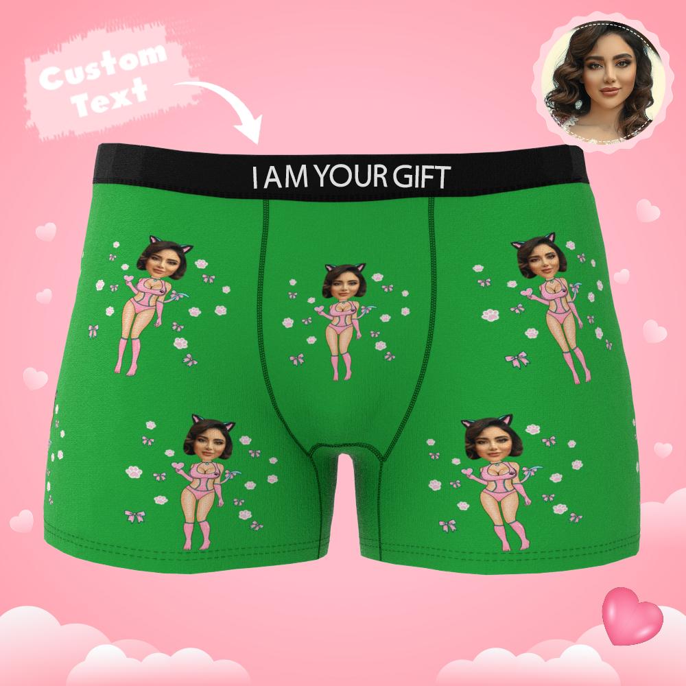 Custom Wife Or Girlfriend Face Boxers AR View - Personalized Couple Men's boxer briefs