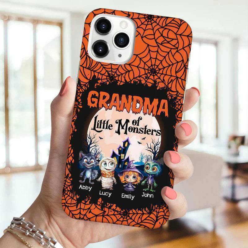 Halloween Grandma Of Little Monster Kids Personalized Phone Case