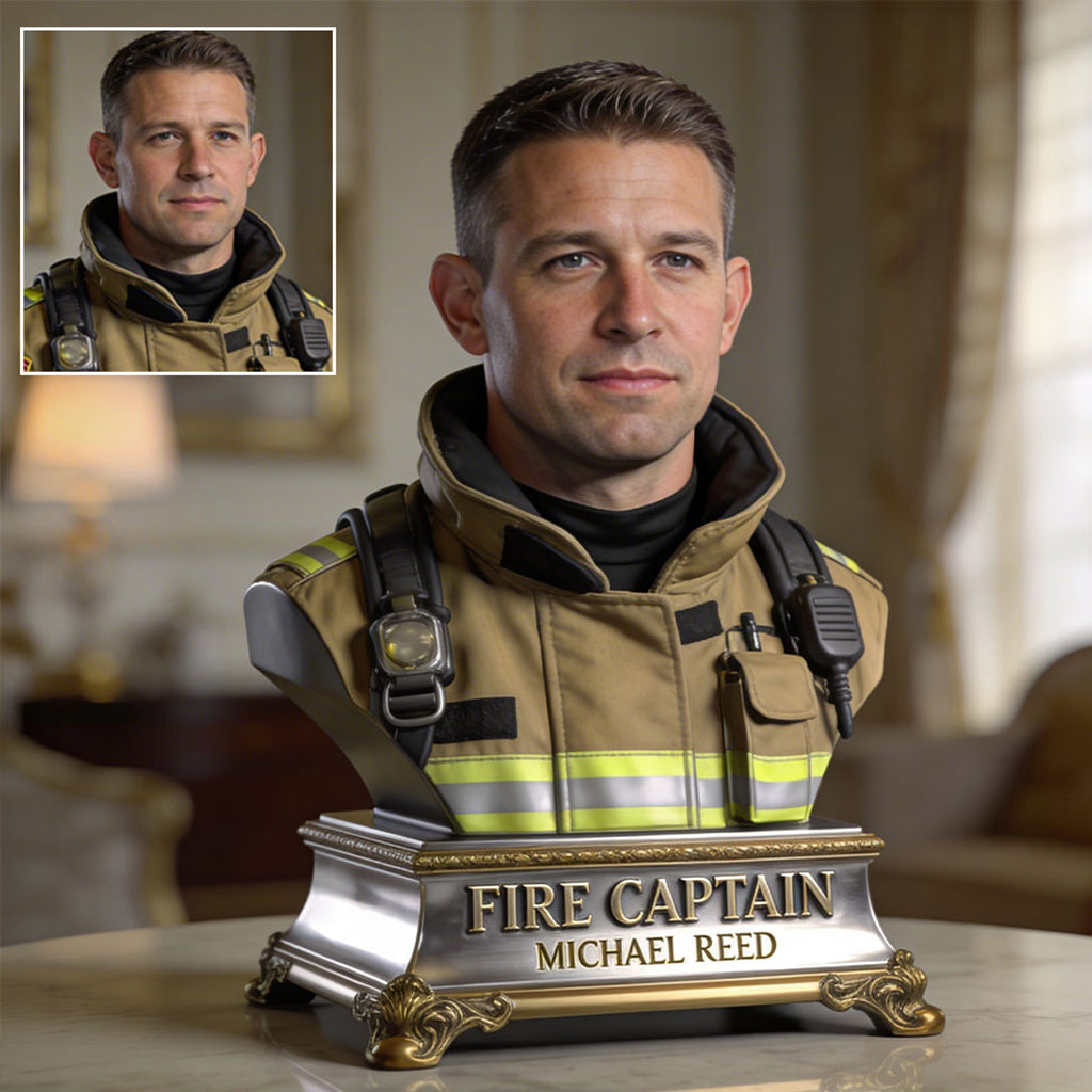 Custom Any Photo - Personalized Firefighter Custom Shaped Acrylic Plaque