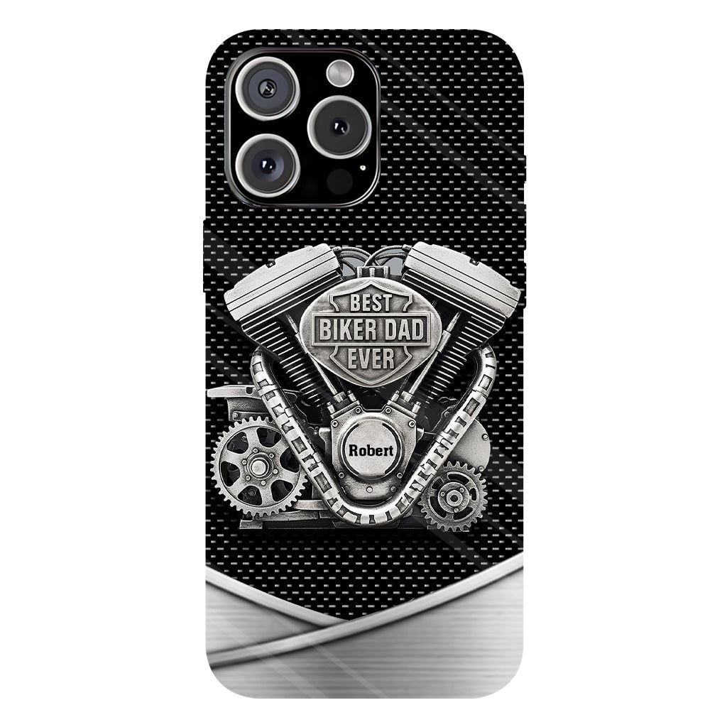 Best Dad Ever - Personalized Biker Full Print Phone Case