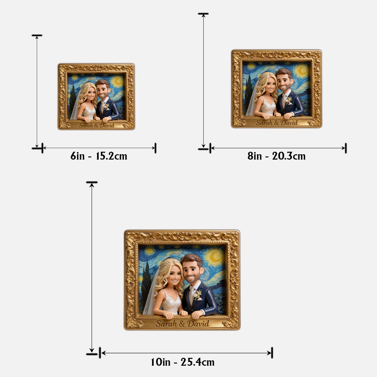 I Love You - Personalized Couple 2 Layered Wood Sign / Wood Plaque