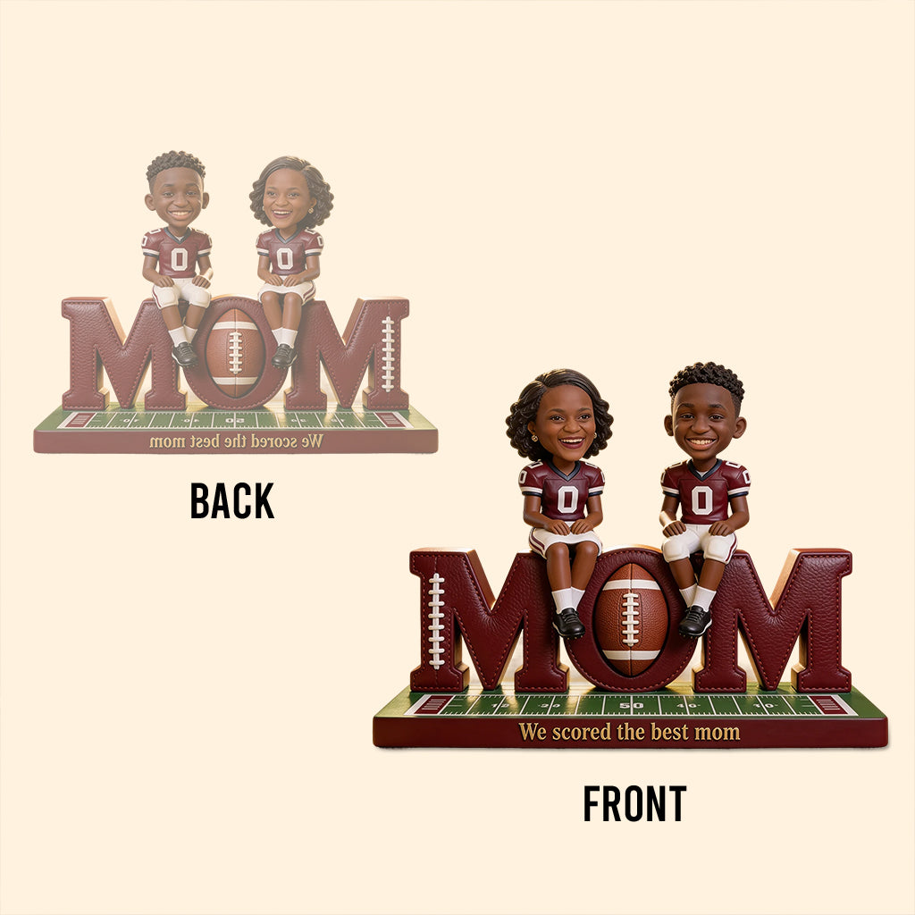 Football Mom Gift Idea - Personalized Football Custom Shaped Acrylic Plaque