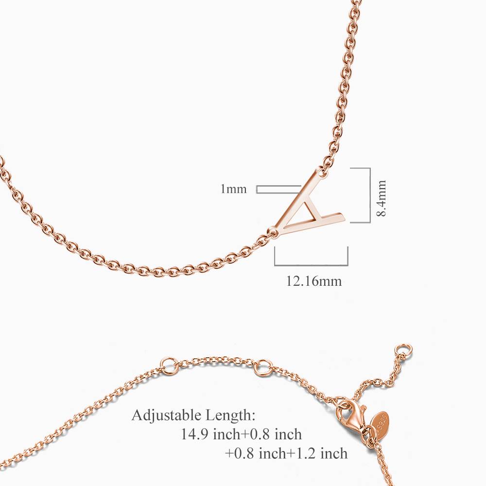 One Letter - Personalized S925 Silver/14k Gold Letter Necklace