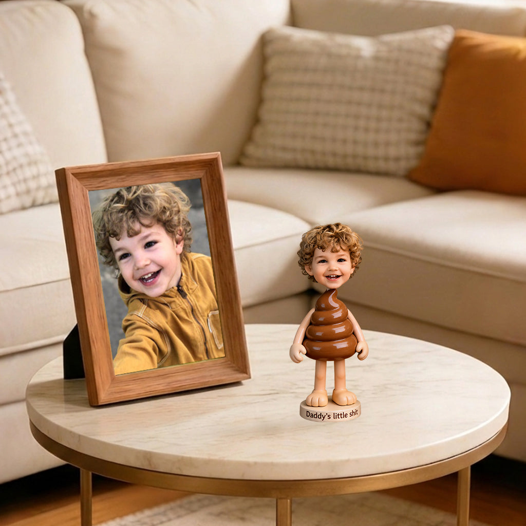 Grandpa Little Sh*t Funny Real 3D Custom - Personalized Grandpa Premium 3D Figurine