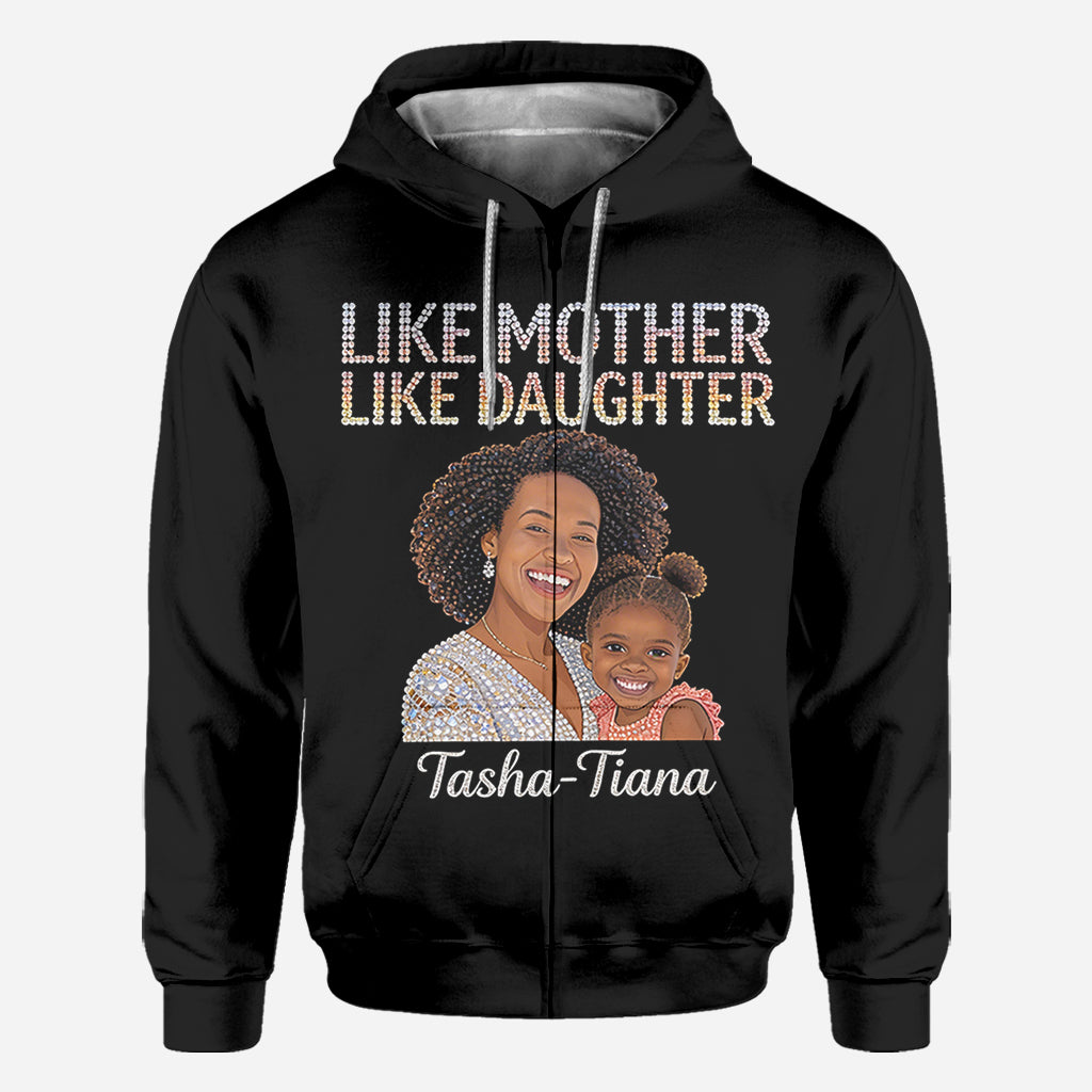 Like Mother Like Daughter - Personalized Mother All Over Shirt