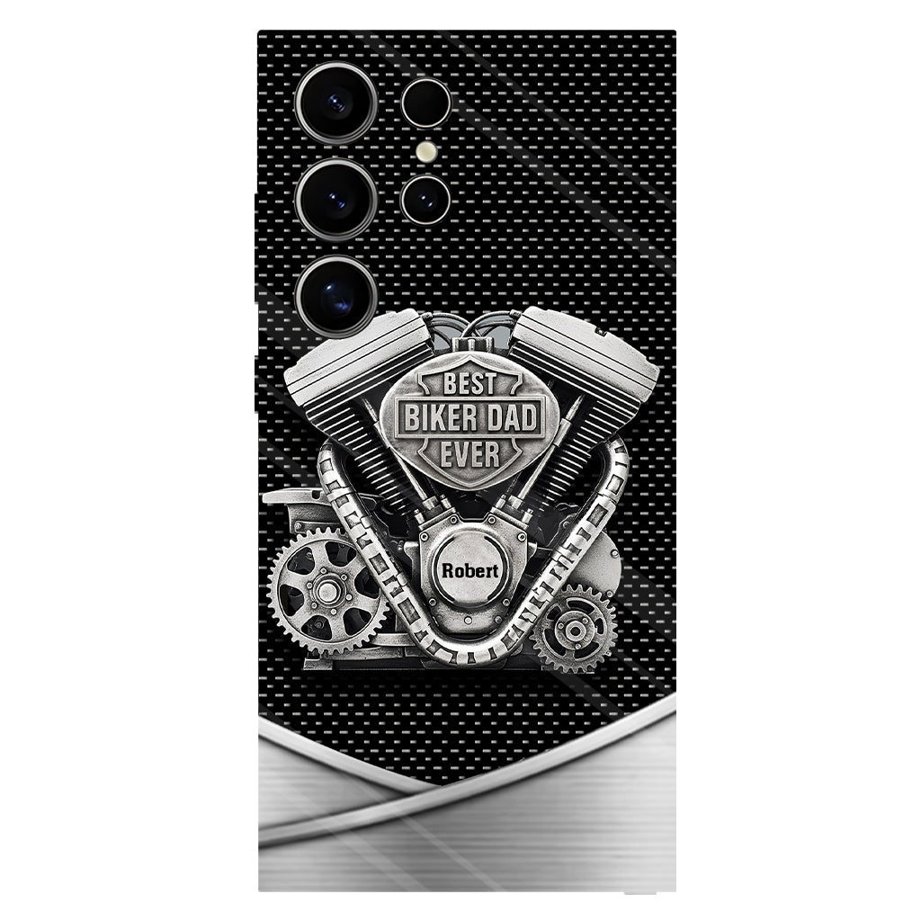 Best Dad Ever - Personalized Biker Full Print Phone Case