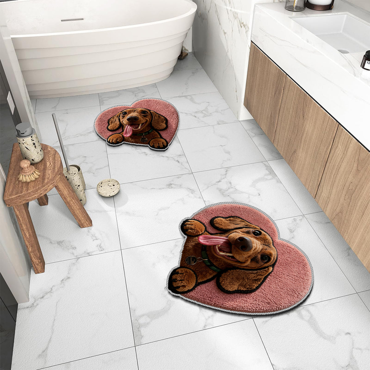 Gift for Pet Owner - Personalized Dog Non-Slip Tufted Rug