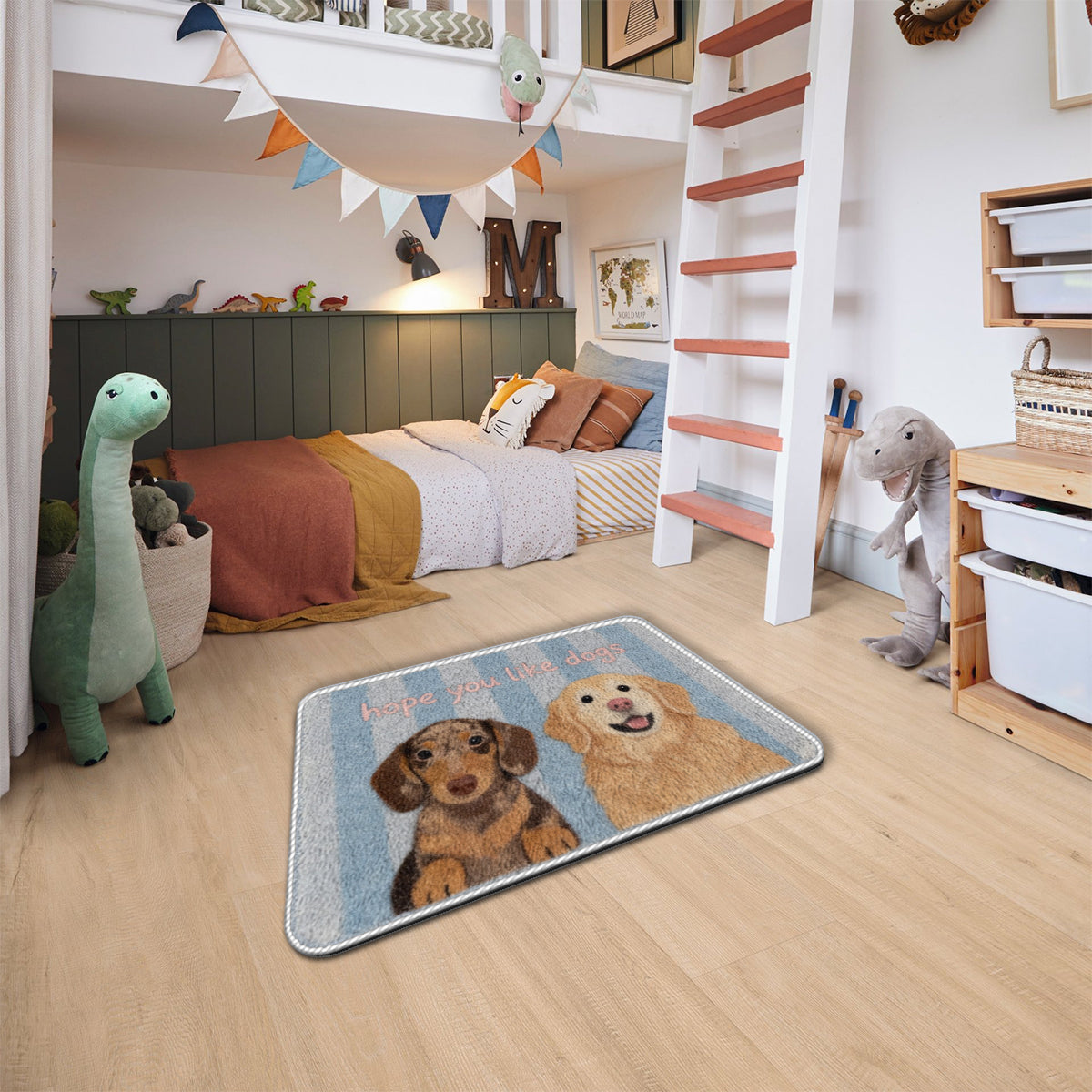 Hope You Like Dogs Cat Funny Greetings - Personalized Dog Non-Slip Tufted Rug