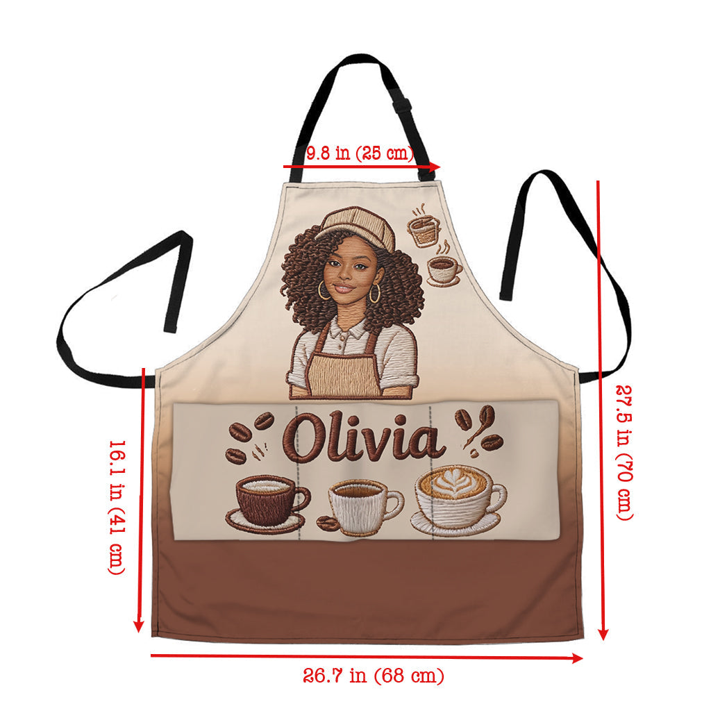 Best Barista - Personalized Coffee Apron With Pockets