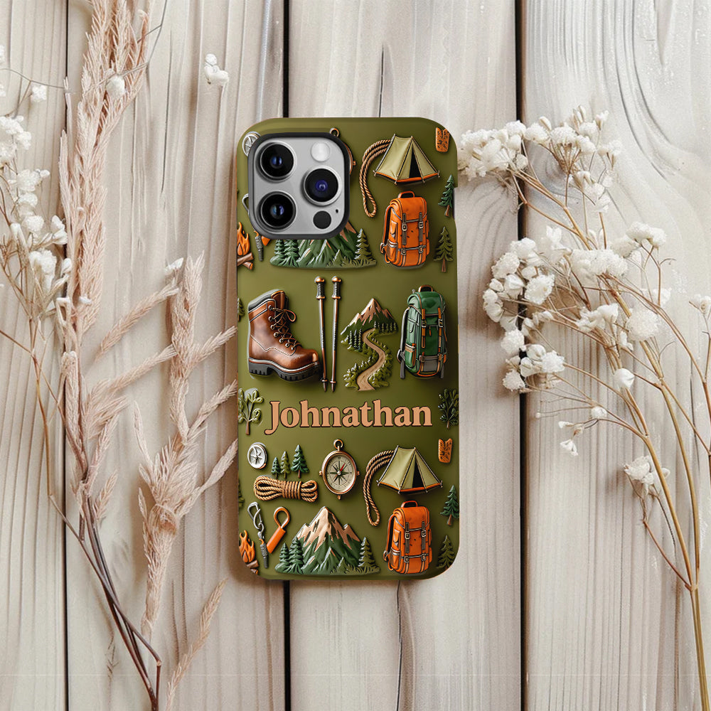 Hiking Makes Me Happy - Personalized Hiking Full Print Phone Case